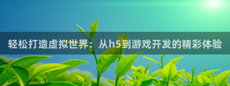 沐鸣娱乐2测速登陆：轻松打造虚拟世界：从h5到游戏开发的精彩体验