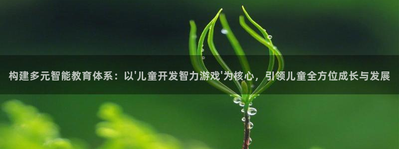 沐鸣2平台测速：构建多元智能教育体系：以\'儿童开发智力游戏\'为核心，引领儿童全方位成长与发展